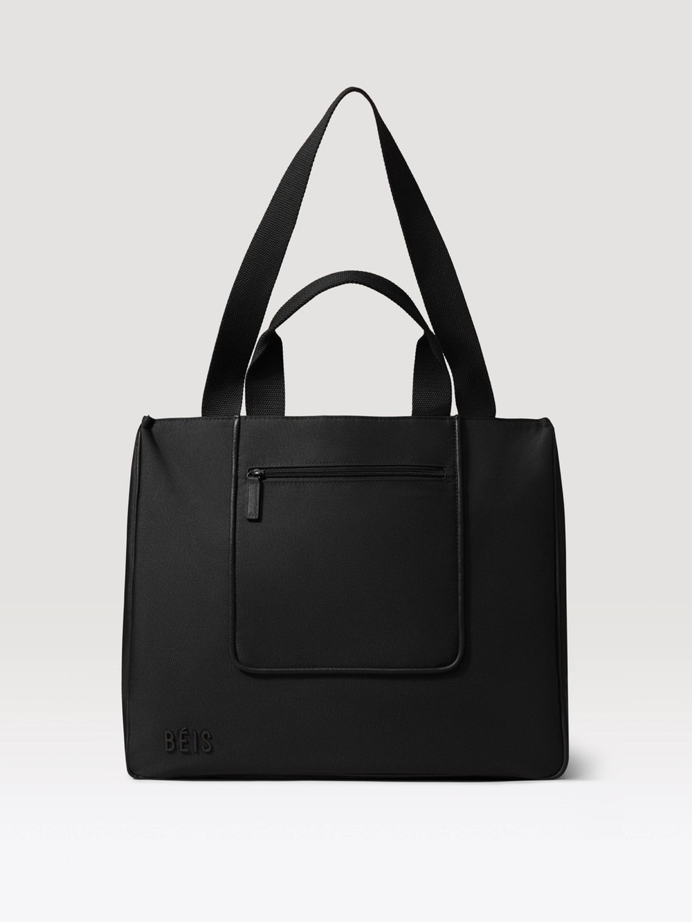 BEIS The East To West Tote Bag Black Travel Laptop Carry On